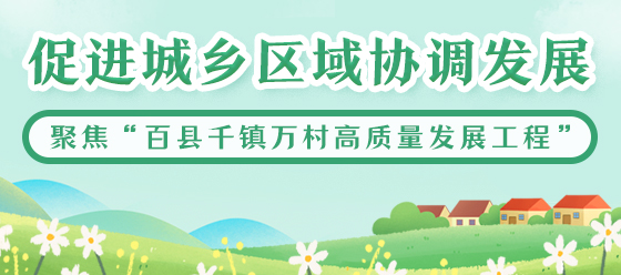 聚焦“百縣千鎮萬村高質量發展工程”
